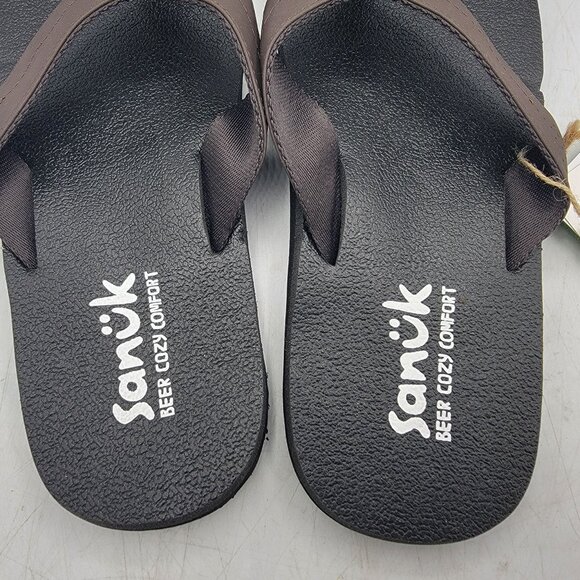 Sanuk Beer Cozy Coaster Mens 12 Comfort Flip Flop Sandals Beach Summer Casual - Picture 8 of 13